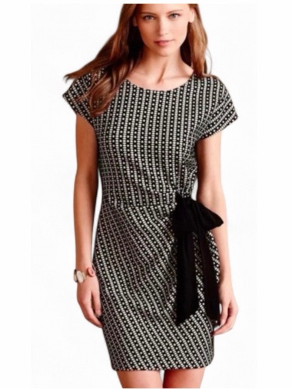 Anthropologie Saturday Sunday Isabel Cinched Bow Dress